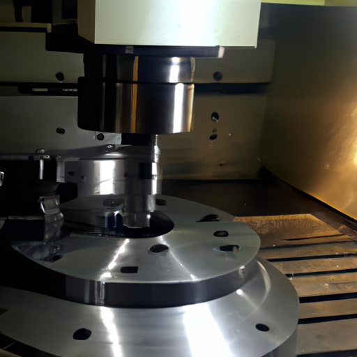 NC rotary table was installed on a CNC boring mills.